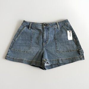 Volcom Woman's‎ Denim Utility Shorts Size 26 Blue